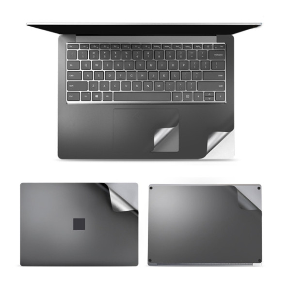 4 in 1 Notebook Shell Protective Film Sticker Set for Microsoft Surface Laptop 3 13.5 inch (Grey)