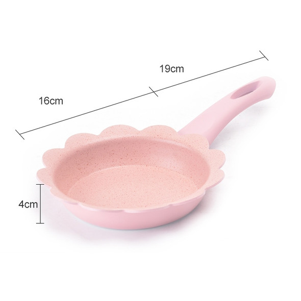 Baby Complementary Food Pot Cooking Milk Pan Maifan Stone Non Stick Household Multifunction Small Pot, Color:Pink Frying Pan