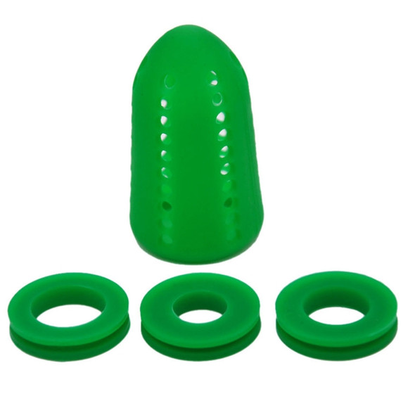 Silicone Hookah Silencer Diffuser Filter Shisha Muffler(Green )
