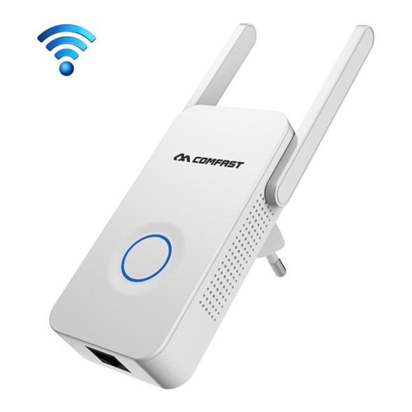 COMFAST CF-WR752AC 1200Mbps 2.4GHz & 5.8GHz Dual Band WiFi Repeater Signal Booster with 2 x 3dBi External Antenna, EU Plug
