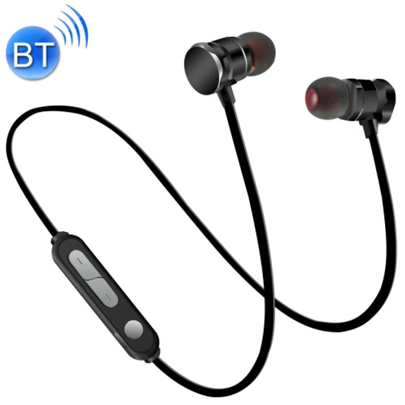 X3 Magnetic Absorption Sports Bluetooth 5.0 In-Ear Headset with HD Mic, Support Hands-free Calls, Distance: 10m, For iPad, Laptop, iPhone, Samsung, HTC, Huawei, Xiaomi, and Other Smart Phones(Black)
