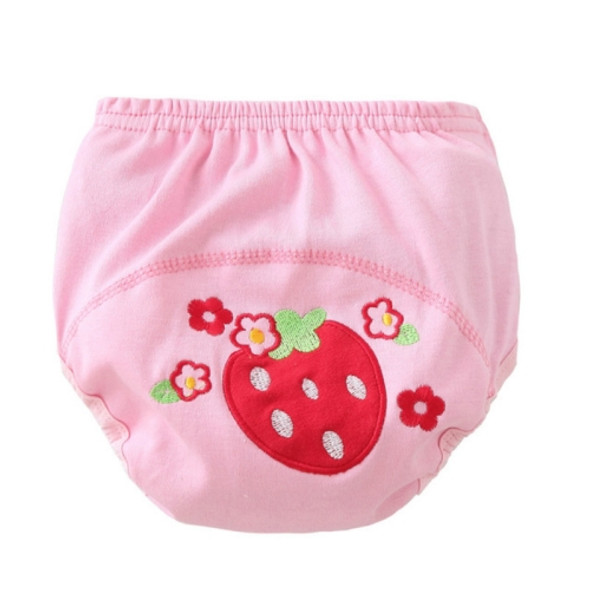Infant Cartoon Pattern Training Crawling Underpants Cotton Leak-proof Diaper, Appropriate Height:80cm(Strawberry)