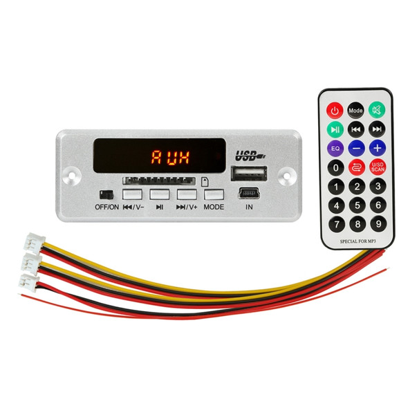 Car 12V Audio MP3 Player Decoder Board FM Radio SD Card USB, with Bluetooth / Remote Control