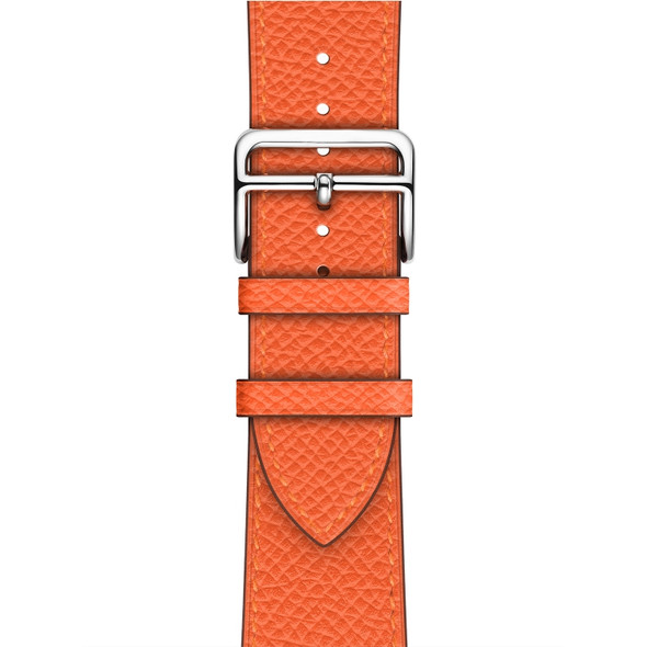 For Apple Watch 3 / 2 / 1 Generation 42mm Universal Leather Cross Band(Orange)