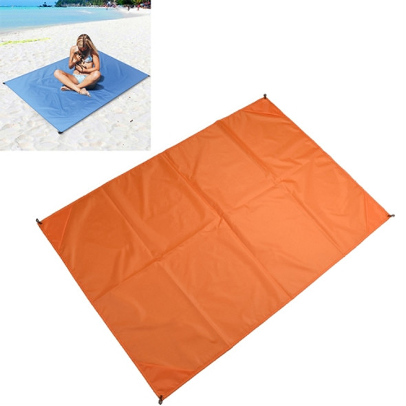 Outdoor Portable Waterproof Picnic Camping Mats Beach Blanket Mattress Mat 150cm*140cm(Orange)