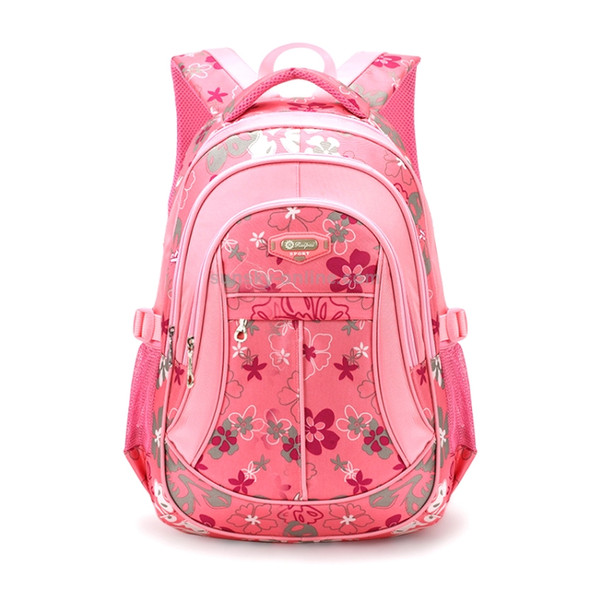 Girls Sweet Fashion Backpack Wear-resistant Waterproof Pupils Schoolbag(Pink)