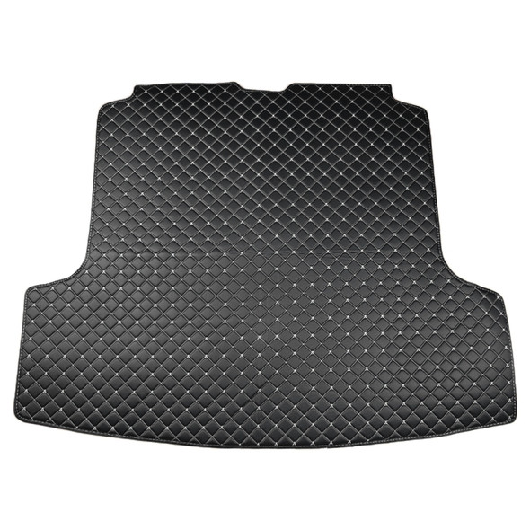 Car Trunk Mat Rear Box Carbon Fiber Mat for Nissan Teana 2019(Black)