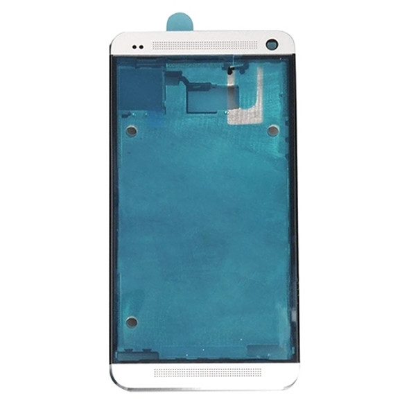 Front Housing LCD Frame Bezel Plate  for HTC One M7 / 801e(White)