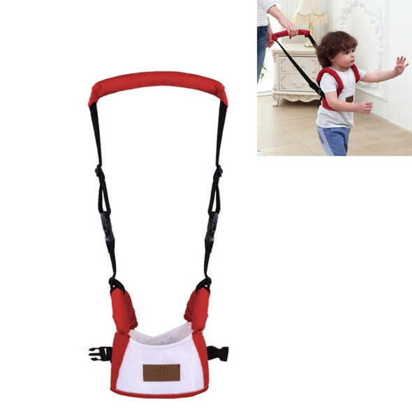Children Basket Type Back Pull Pattern Harnesses Leashes Toddler Safety Adjustable Harness Baby Walking Assistant(Wine Red)