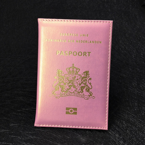 Credit Card Holder Clip ID Document Money Bag Holder(Pink)