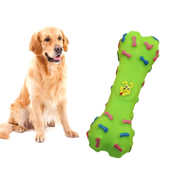 Bone Shape Plastic Pet Toys with Whistle for Dogs / Cats, Random Color Delivery