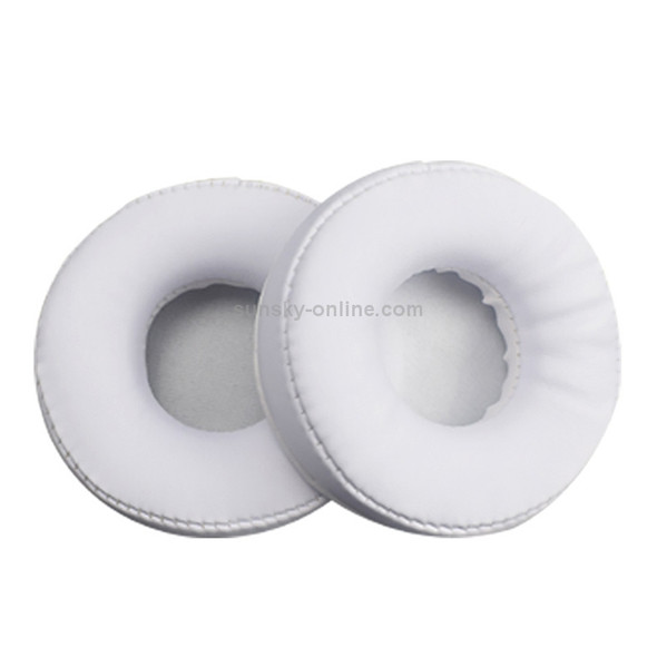 2 PCS For Jabra Move Revo Wireless Headphone Cushion Sponge Leather Cover Earmuffs Replacement Earpads(White)