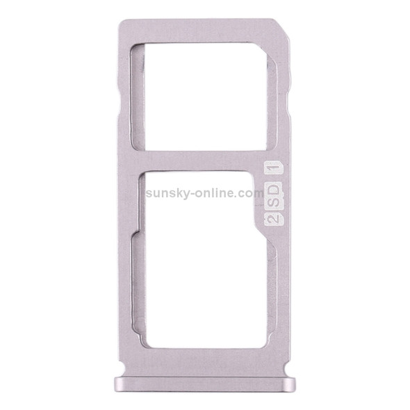 SIM Card Tray + SIM Card Tray / Micro SD Card Tray for Nokia 8 / N8 TA-1012 TA-1004 TA-1052 (Silver)