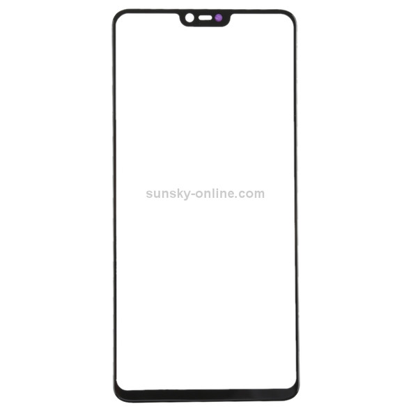 Front Screen Outer Glass Lens for OPPO R15 (Black)