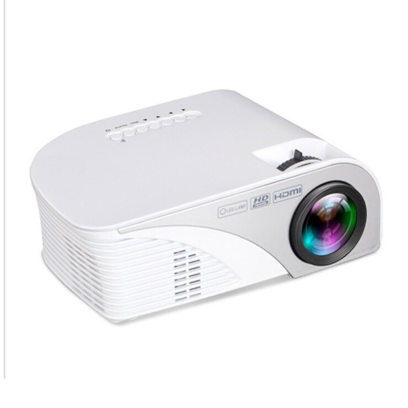 RD-805B 960*640 1200 Lumens Portable Mini LED Projector Home Theater with Remote Controller, Support USB + VGA + HDMI + AV + TV(White)