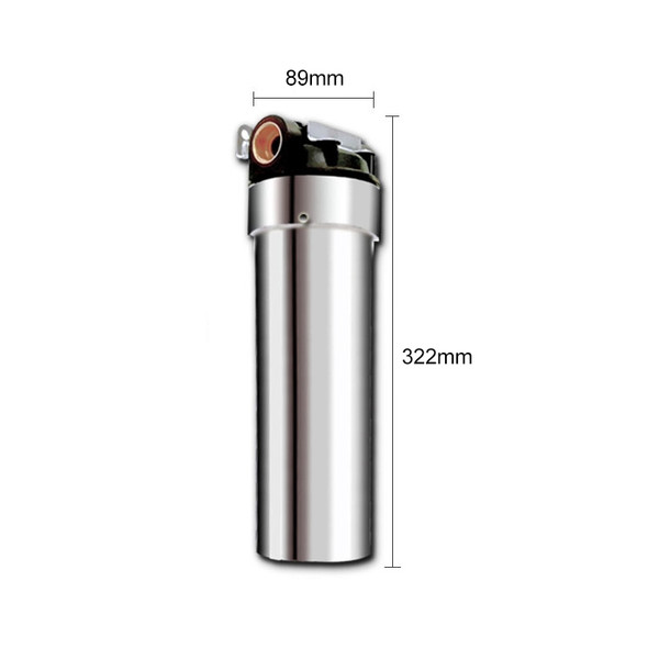 3 / 4 inch 10 inch Plastic Cap Stainless Steel Filter Bottle Universal Tap Water Filter Cartridge