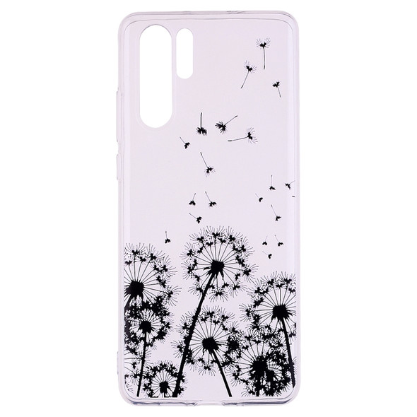 For Huawei P30 Pro Coloured Drawing Pattern Highly Transparent TPU Protective Case(Dandelion)