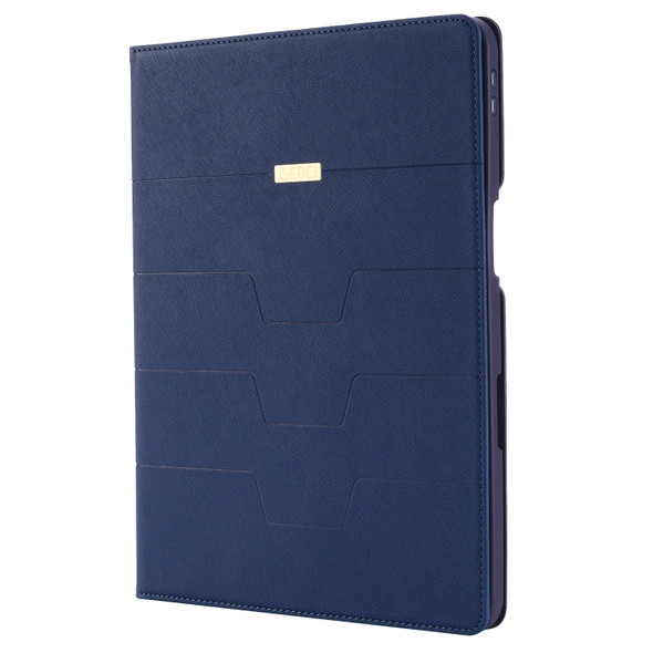 For iPad Pro 11 inch GEBEI PU+TPU Horizontal Flip Protective Case with Holder & Card Slots(Blue)