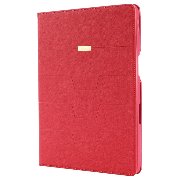 For iPad Pro 11 inch GEBEI PU+TPU Horizontal Flip Protective Case with Holder & Card Slots(Rose Red)