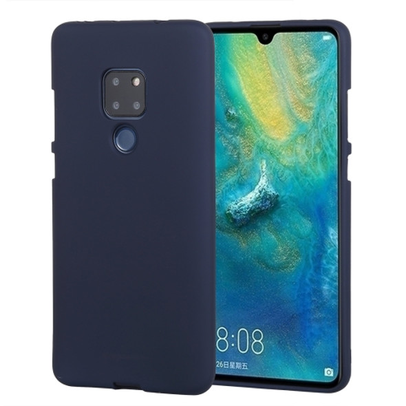 GOOSPERY SOFT FEELING Solid Color Dropproof TPU Protective Case for Huawei Mate 20(Blue)