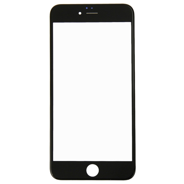 Front Screen Outer Glass Lens with Front LCD Screen Bezel Frame for iPhone 6s(Black)