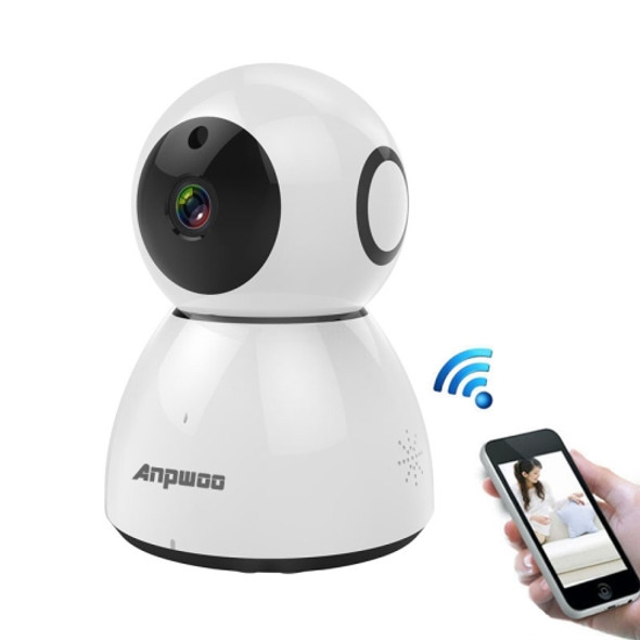 Anpwoo Snowman 1080P HD WiFi IP Camera, Support Motion Detection & Infrared Night Vision & TF Card(Max 64GB)(White)