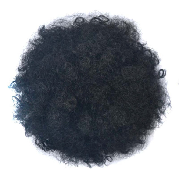 FBBZT02 European and American Black People Explosion Head Fluffy Curl Hair Net Wig (Natural Black)