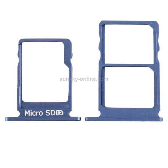 SIM Card Tray + SIM Card Tray + Micro SD Card Tray for Nokia 5 / N5 TA-1024 TA-1027 TA-1044 TA-1053 (Blue)