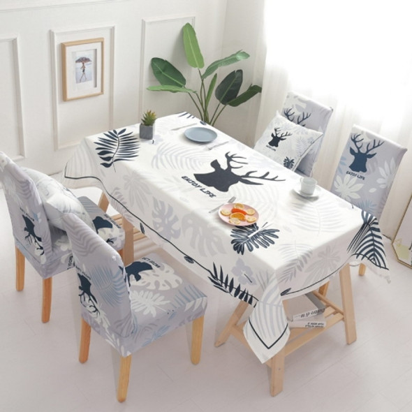 Waterproof Anti-scalding Tablecloth Light Luxury Cotton Linen Table Cloth, Size:140x180cm(Nordic Impression)