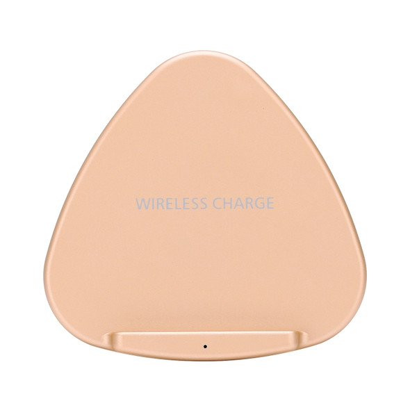 QK11 10W ABS + PC Fast Charging Qi Wireless Charger Pad, For iPhone, Galaxy, Huawei, Xiaomi, LG, HTC and Other QI Standard Smart Phones(Gold)