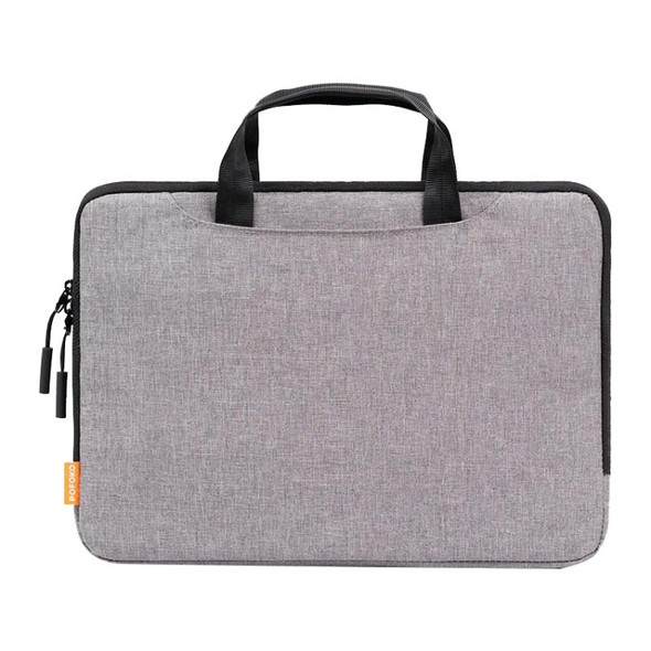 POFOKO A300 15.4 inch Portable Business Casual Polyester Laptop Bag(Light Grey)