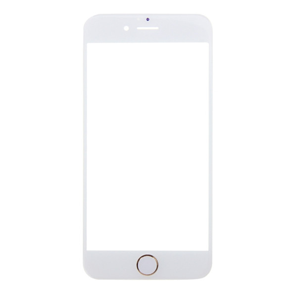 Front Screen Outer Glass Lens with Home Button for iPhone 6s Plus (Gold)