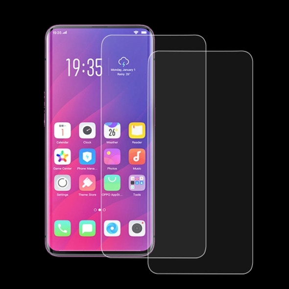 2 PCS 0.33mm 9H 2.5D Tempered Glass Film for OPPO Find X