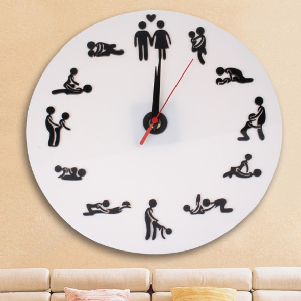 Sex Position Clock / Novelty Wall Clock Adult Clock