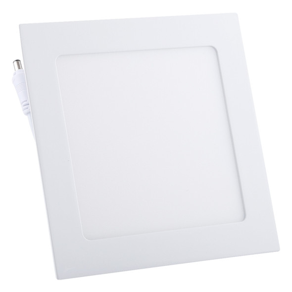 12W 17cm Square Panel Light Lamp with LED Driver, 60 LED SMD 2835, Luminous Flux: 880LM, AC 85-265V, Cutout Size: 15.3cm