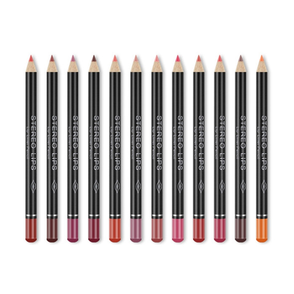 Sexy Matte Lip Stick Lipliner Lip Liner Pencil Matt Nude Lipsliner Pen Set Beauty Makeup Tool Cosmetic(12-color box)