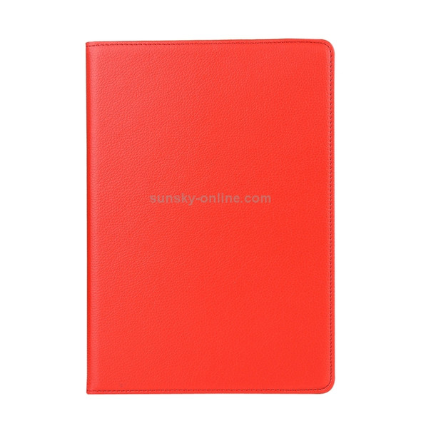 Litchi Texture Horizontal Flip 360 Degrees Rotation Leather Case for iPad Pro 11 inch (2018)?with Holder (Red)
