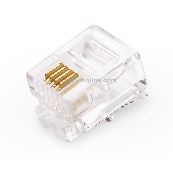 RJ11 Modular Plug Telephone Connector (1000pcs in one packaging, the price is for 1000pcs)