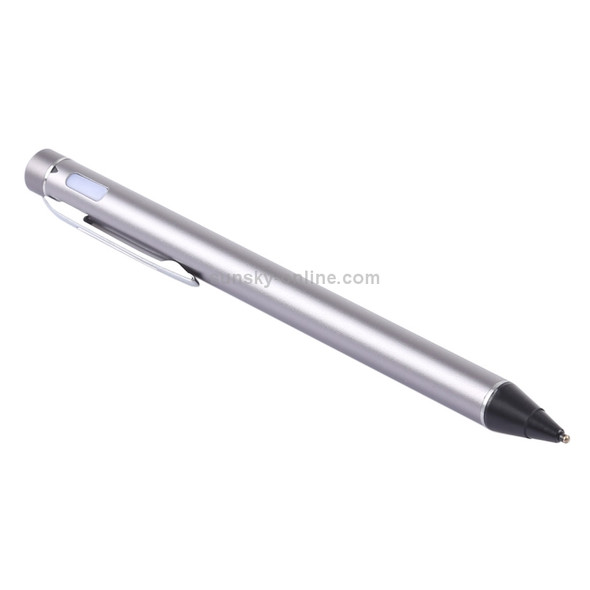 Universal Rechargeable Capacitive Touch Screen Stylus Pen with 2.3mm Superfine Metal Nib, For iPhone, iPad, Samsung, and Other Capacitive Touch Screen Smartphones or Tablet PC(Grey)