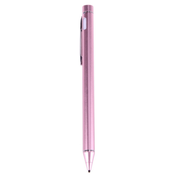 Universal Rechargeable Capacitive Touch Screen Stylus Pen with 2.3mm Superfine Metal Nib, For iPhone, iPad, Samsung, and Other Capacitive Touch Screen Smartphones or Tablet PC(Rose Gold)