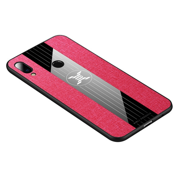 For Meizu Note 9 XINLI Stitching Cloth Texture Shockproof TPU Protective Case(Red)