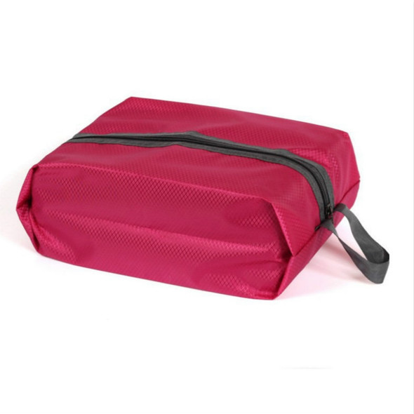 2PCS Travel Storage Bag Portable Waterproof Shoe Bag Home Shoe Zip Bag Storage Bag, Size: One Size(Rose Red)
