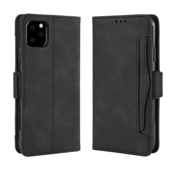 Wallet Style Skin Feel Calf Pattern Leather Case For iPhone 11 Pro, with Separate Card Slot(Black)