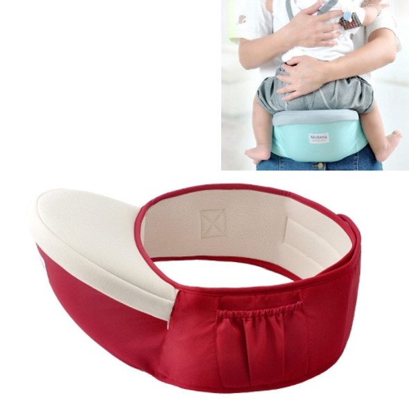 Waist belt Baby Carrier Waist Stool Walkers Baby Sling Hold Waist Belt Backpack(Wine Red)