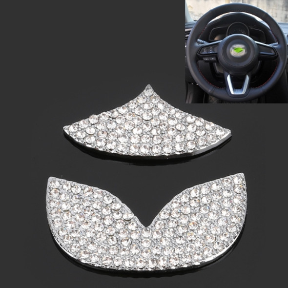 Universal Car Steering Wheel Diamond Decorative Stickers for Mazda