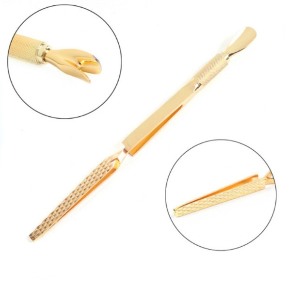 Double Head Cuticle Pusher Chameleon Tweezers Multifunctional Manicure Tools(ST03)