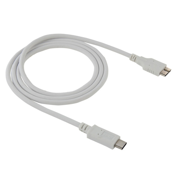 1m USB-C / Type-C 3.1 to USB 3.0 Micro-B Adapter Cable, For Galaxy S8 & S8 + / LG G6 / Huawei P10 & P10 Plus / Xiaomi Mi 6 & Max 2 and other Smartphones(White)