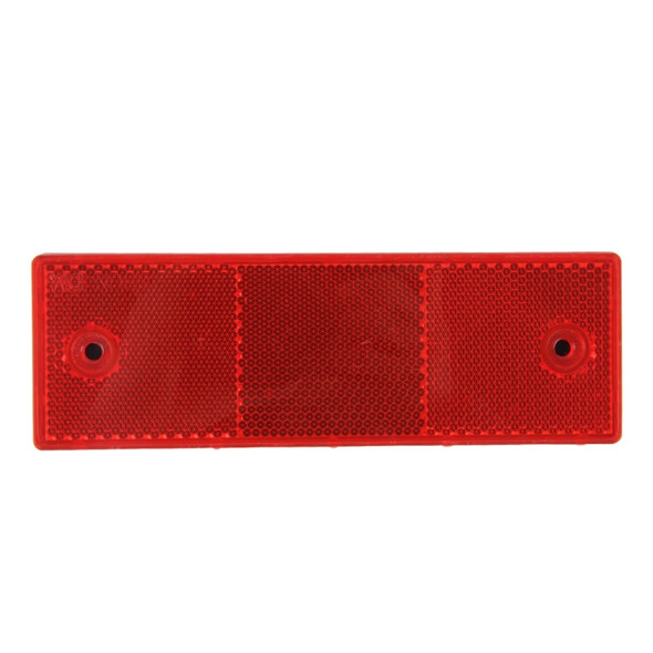 10 PCS Car Rear Bumper Warning Plastic Reflector and Sign(Red)