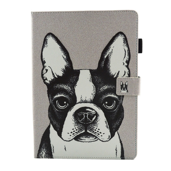 For iPad Pro 10.5 inch Bulldog pattern Horizontal Flip Leather Protective Case with Holder & Card Slots & Sleep