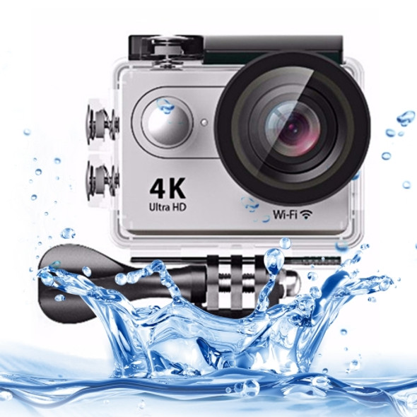 H9 4K Ultra HD1080P 12MP 2 inch LCD Screen WiFi Sports Camera, 170 Degrees Wide Angle Lens, 30m Waterproof(Silver)